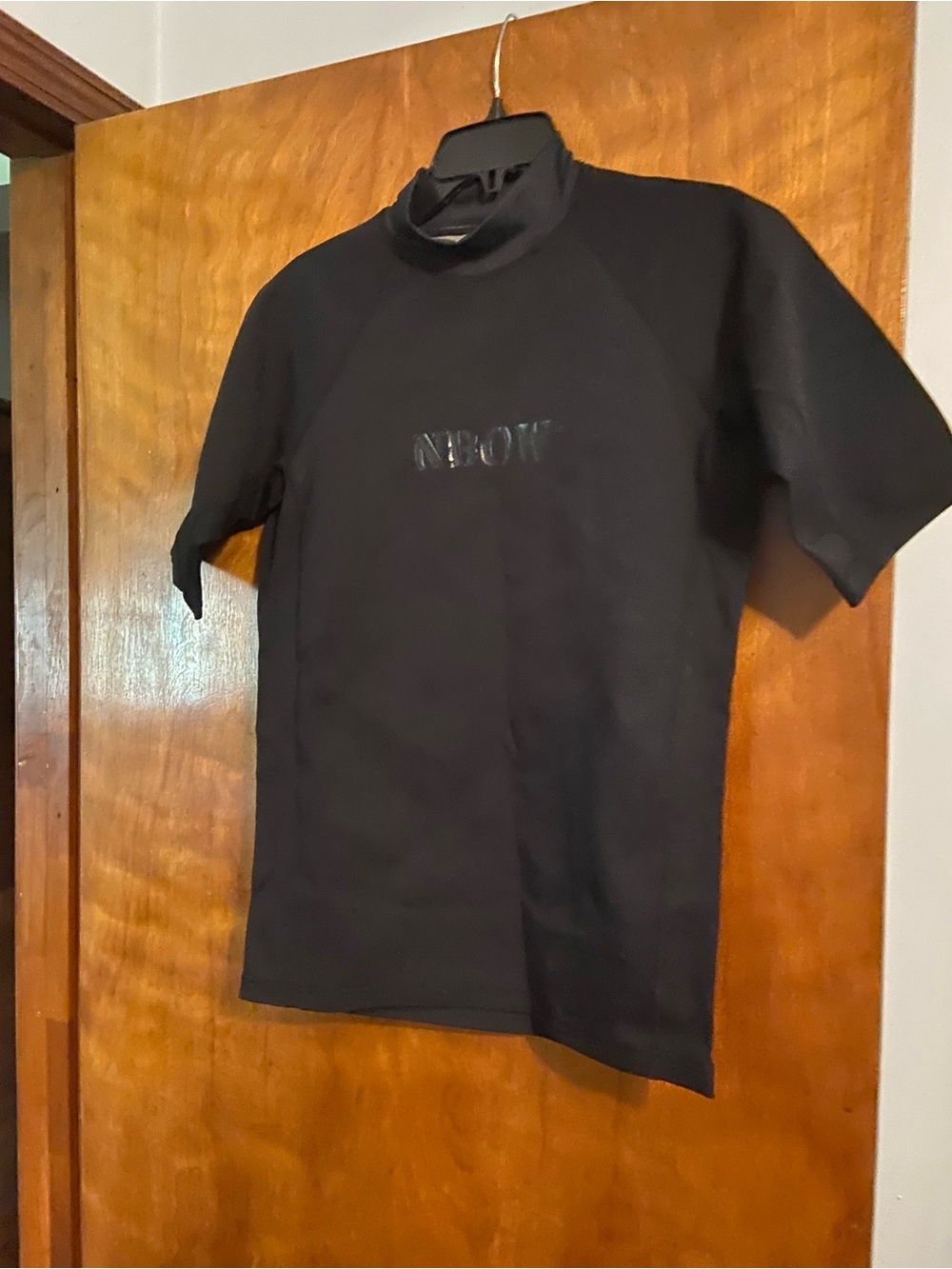 Short Sleeve Black Men's Top